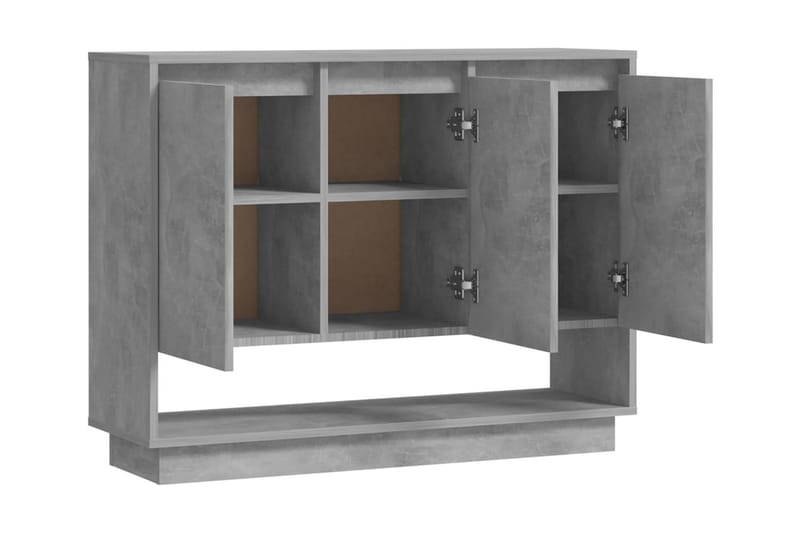 Skänk betonggrå 97x31x75 cm spånskiva - Betonggrå - Förvaring - Förvaringsmöbler - Skänkar & sideboards
