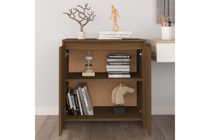 Skänk brun ek 70x40x73,5 cm spånskiva - Brun - Förvaring - Förvaringsmöbler - Skänkar & sideboards