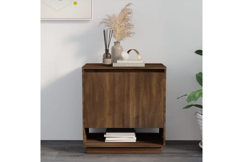 Skänk brun ek 70x41x75 cm spånskiva - Brun - Förvaring - Förvaringsmöbler - Skänkar & sideboards