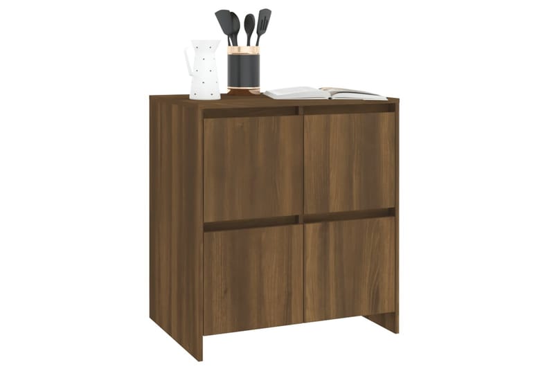 Skänk brun ek 70x41x75 cm spånskiva - Brun - Förvaring - Förvaringsmöbler - Skänkar & sideboards