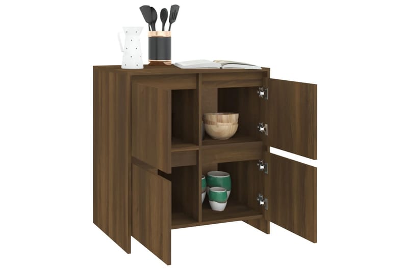 Skänk brun ek 70x41x75 cm spånskiva - Brun - Förvaring - Förvaringsmöbler - Skänkar & sideboards