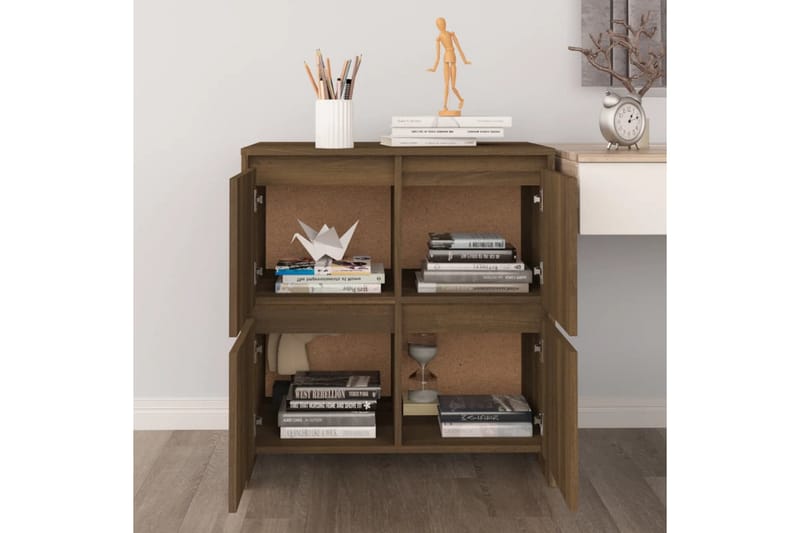 Skänk brun ek 70x41x75 cm spånskiva - Brun - Förvaring - Förvaringsmöbler - Skänkar & sideboards