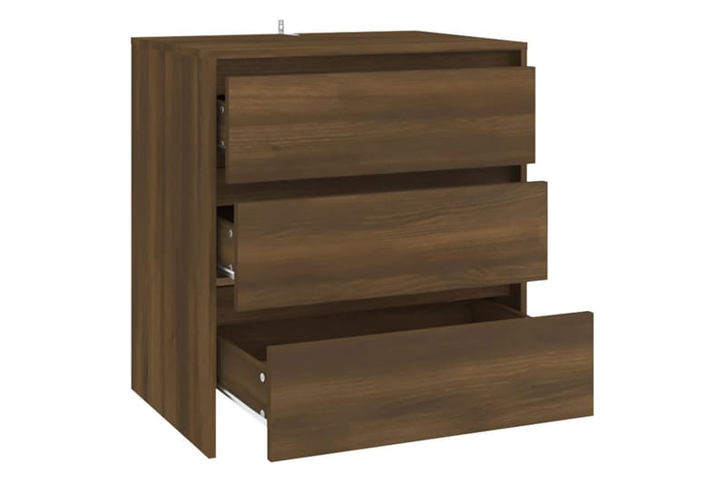 Skänk brun ek 70x41x75 cm spånskiva - Brun - Förvaring - Förvaringsmöbler - Skänkar & sideboards