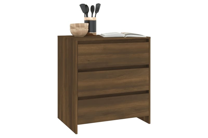 Skänk brun ek 70x41x75 cm spånskiva - Brun - Förvaring - Förvaringsmöbler - Skänkar & sideboards