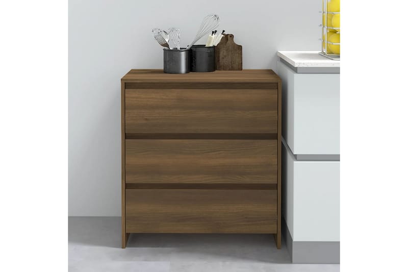 Skänk brun ek 70x41x75 cm spånskiva - Brun - Förvaring - Förvaringsmöbler - Skänkar & sideboards