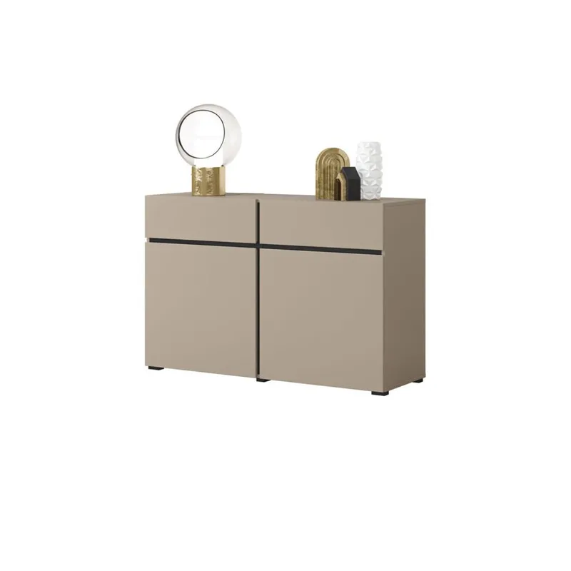 Skänk Cross 2 dörrar med 2 lådor - Congo - Svart - Förvaring - Förvaringsmöbler - Skänkar & sideboards