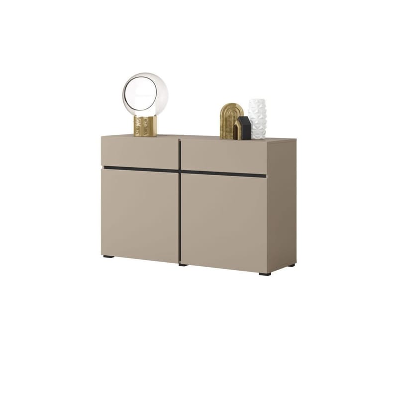 Skänk Cross 2 dörrar med 2 lådor - Congo - Svart - Förvaring - Förvaringsmöbler - Skänkar & sideboards