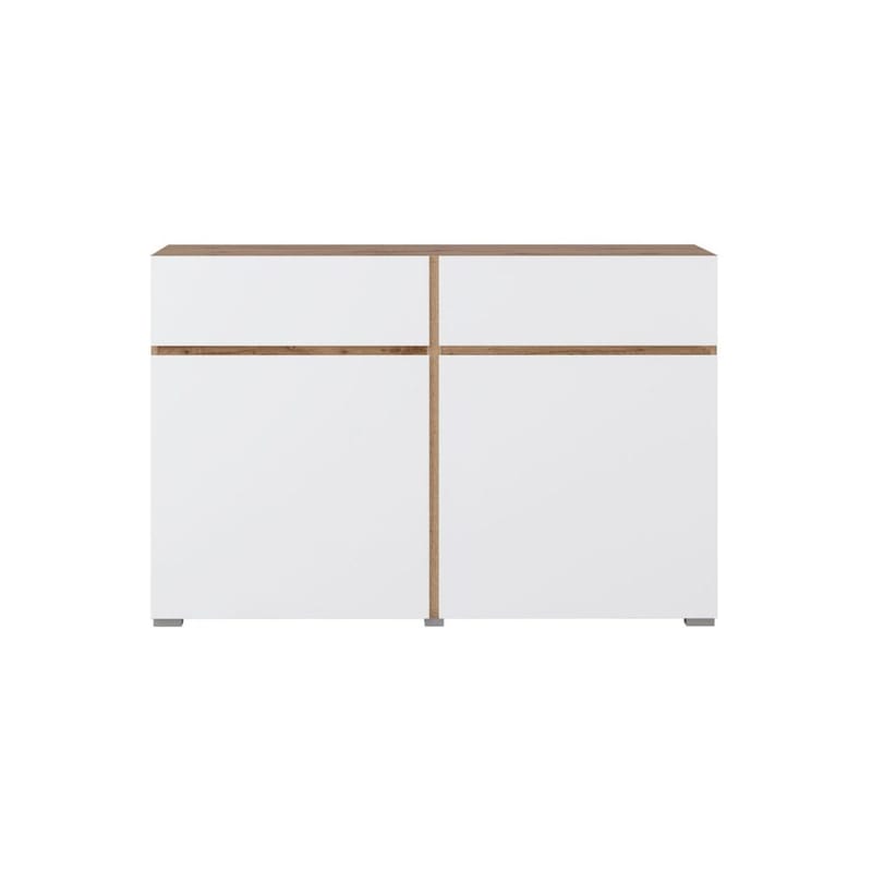 Skänk Cross 2 dörrar med 2 lådor - Vit - Förvaring - Förvaringsmöbler - Skänkar & sideboards
