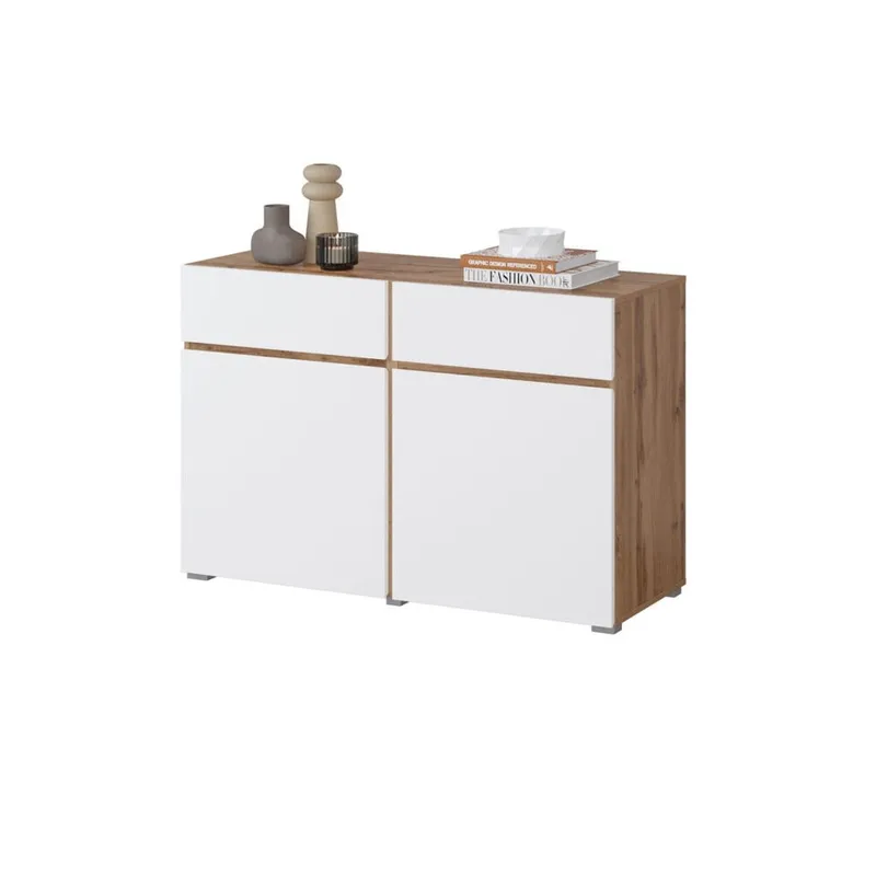 Skänk Cross 2 dörrar med 2 lådor - Vit - Förvaring - Förvaringsmöbler - Skänkar & sideboards