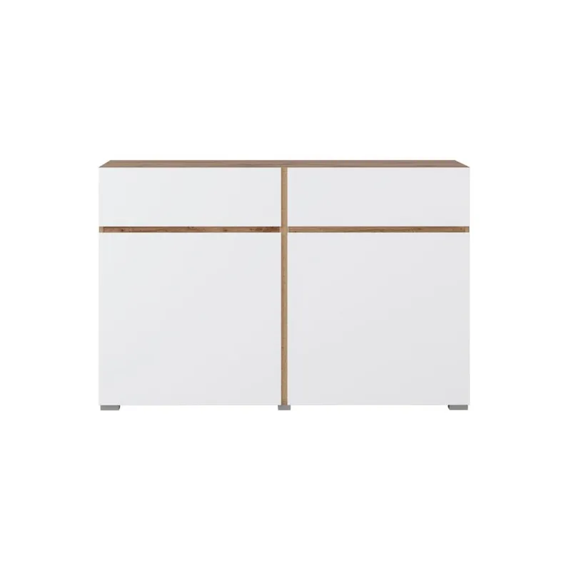 Skänk Cross 2 dörrar med 2 lådor - Vit - Förvaring - Förvaringsmöbler - Skänkar & sideboards
