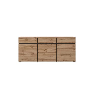 Skänk Cross 3 dörrar med 3 lådor - Wotan Ek - Svart - Förvaring - Förvaringsmöbler - Skänkar & sideboards
