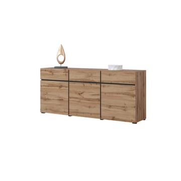 Skänk Cross 3 dörrar med 3 lådor - Wotan Ek - Svart - Förvaring - Förvaringsmöbler - Skänkar & sideboards
