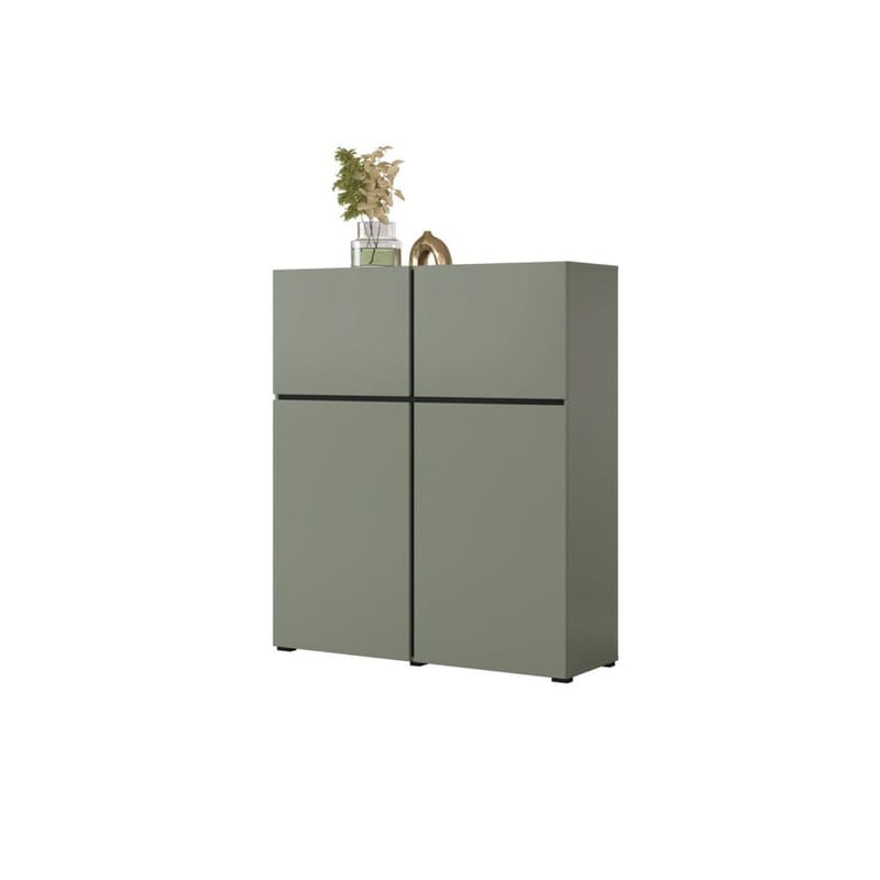 Skänk Cross 4 dörrar - Grön - Svart - Förvaring - Förvaringsmöbler - Skänkar & sideboards
