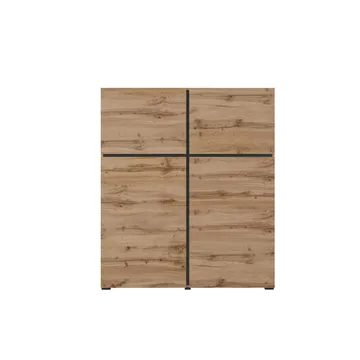 Skänk Cross 4 dörrar - Wotan Ek - Svart - Förvaring - Förvaringsmöbler - Skänkar & sideboards