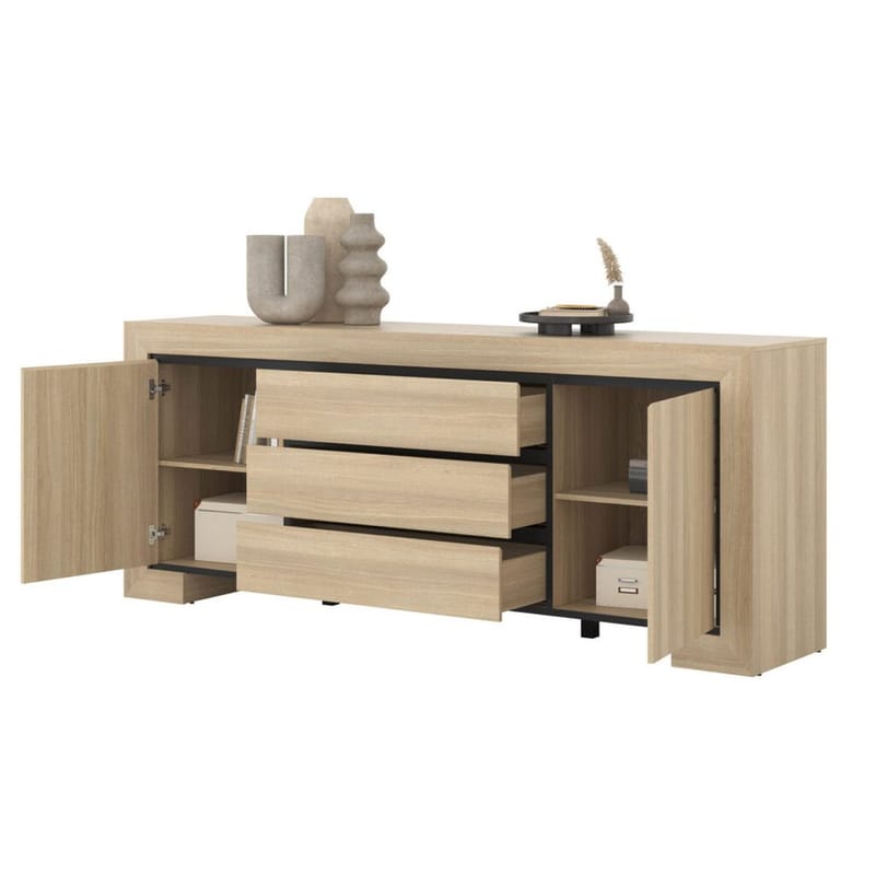 Skänk Cuba II 2 Dörrar med 3 Lådor - Förvaring - Förvaringsmöbler - Skänkar & sideboards