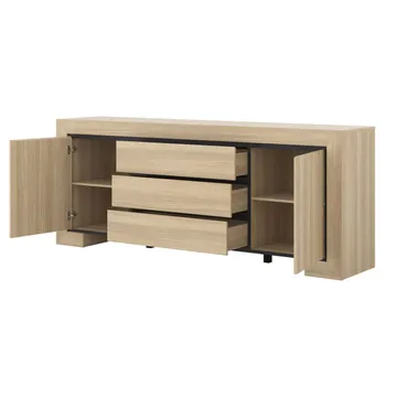 Skänk Cuba II 2 Dörrar med 3 Lådor - Förvaring - Förvaringsmöbler - Skänkar & sideboards