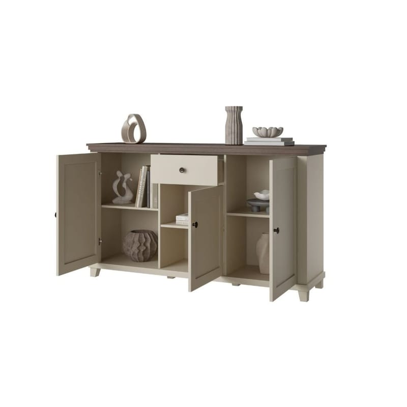 Skänk Evora 3 dörrar 1 låda - Ljus Beige - Förvaring - Förvaringsmöbler - Skänkar & sideboards