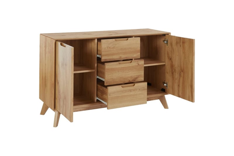 Skänk Ezra 120x40x75 cm, Wotan-ek - 120x40x75 cm, Wotan-ek - Förvaring - Förvaringsmöbler - Skänkar & sideboards