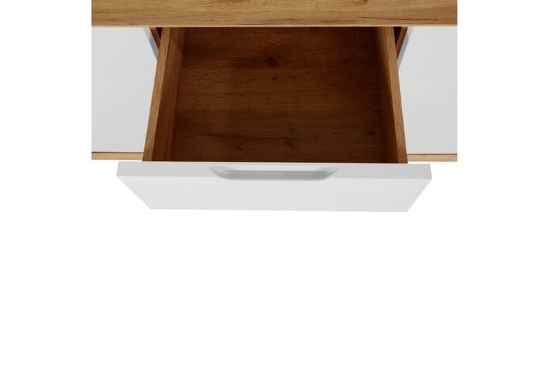 Skänk Ezra 120x40x75 cm, Wotan-ek/Vit - 120x40x75 cm, Wotan-ek/Vit - Förvaring - Förvaringsmöbler - Skänkar & sideboards