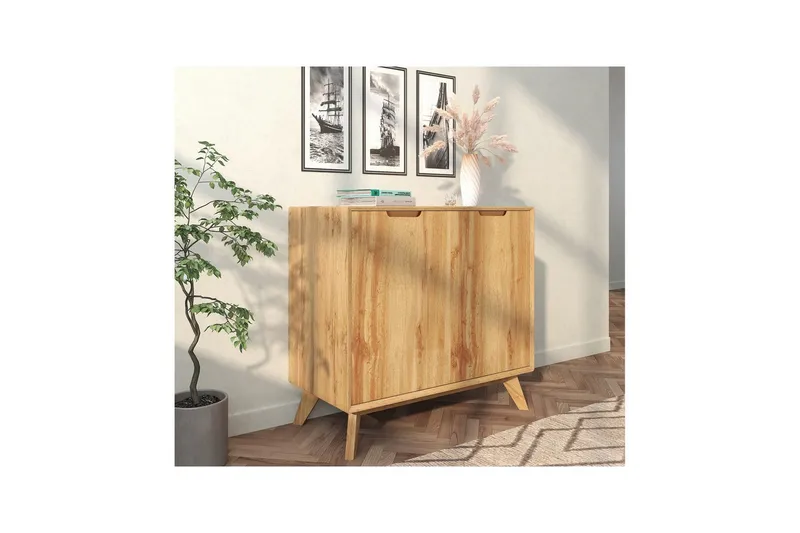 Skänk Ezra 80x40x75 cm, Wotan-ek - 80x40x75 cm, Wotan-ek - Förvaring - Förvaringsmöbler - Skänkar & sideboards