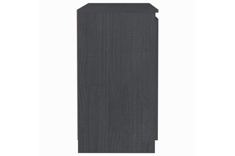 Skänk grå 60x36x65 cm massiv furu - Grå - Skänkar & sideboards