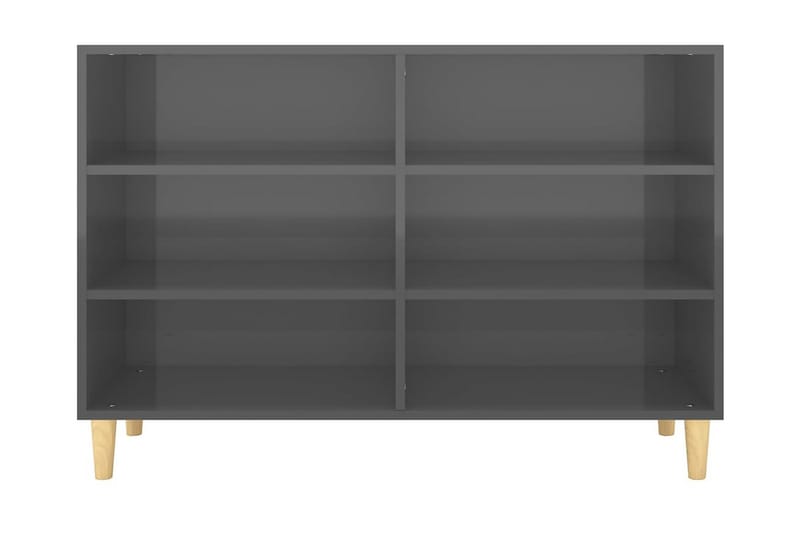 Skänk grå högglans 103,5x35x70 cm spånskiva - Grå högglans - Skänkar & sideboards