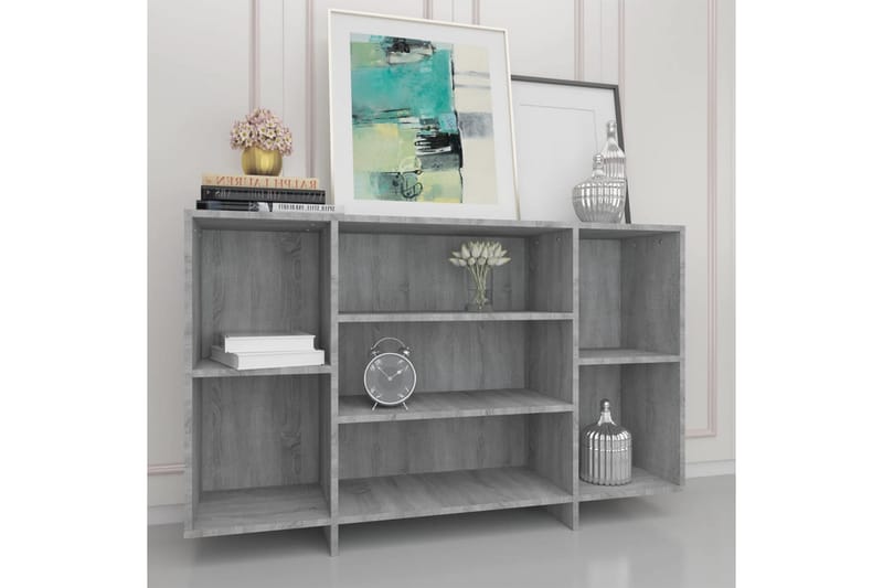 Skänk grå sonoma 120x30x75 cm spånskiva - Grå - Förvaring - Förvaringsmöbler - Skänkar & sideboards