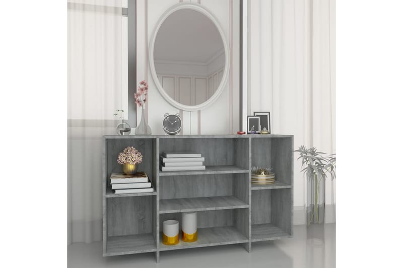 Skänk grå sonoma 120x30x75 cm spånskiva - Grå - Förvaring - Förvaringsmöbler - Skänkar & sideboards