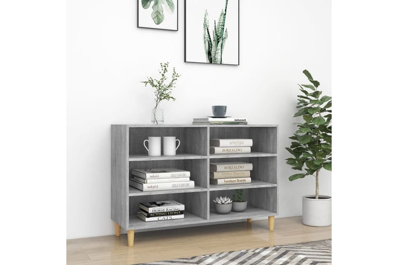 Skänk grå sonoma-ek 103,5x35x70 cm spånskiva - Grå ek - Förvaring - Förvaringsmöbler - Skänkar & sideboards