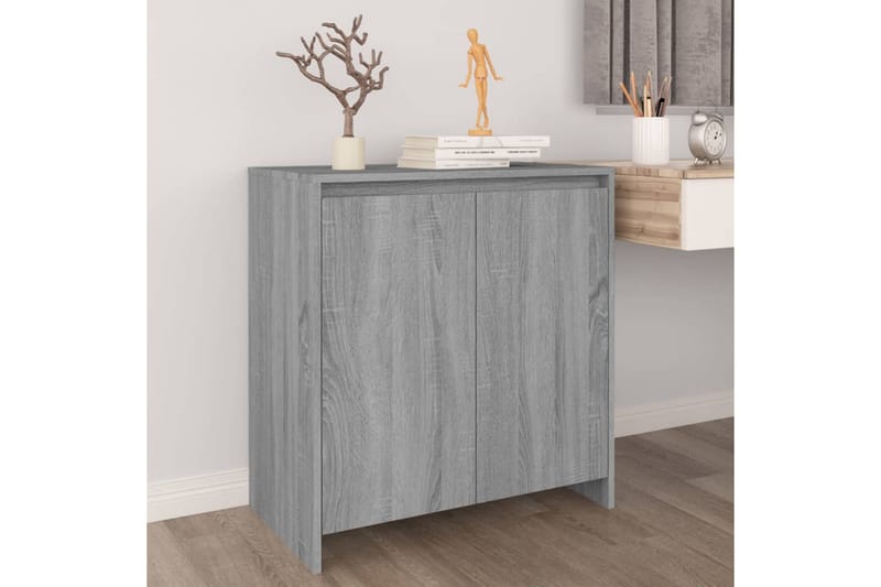 Skänk grå sonoma-ek 70x40x73,5 cm spånskiva - Grå - Skänkar & sideboards