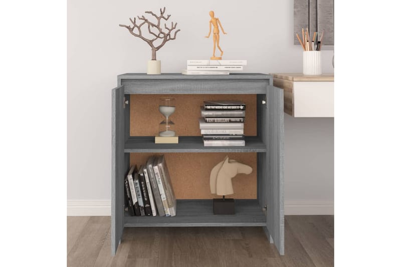 Skänk grå sonoma-ek 70x40x73,5 cm spånskiva - Grå - Förvaring - Förvaringsmöbler - Skänkar & sideboards