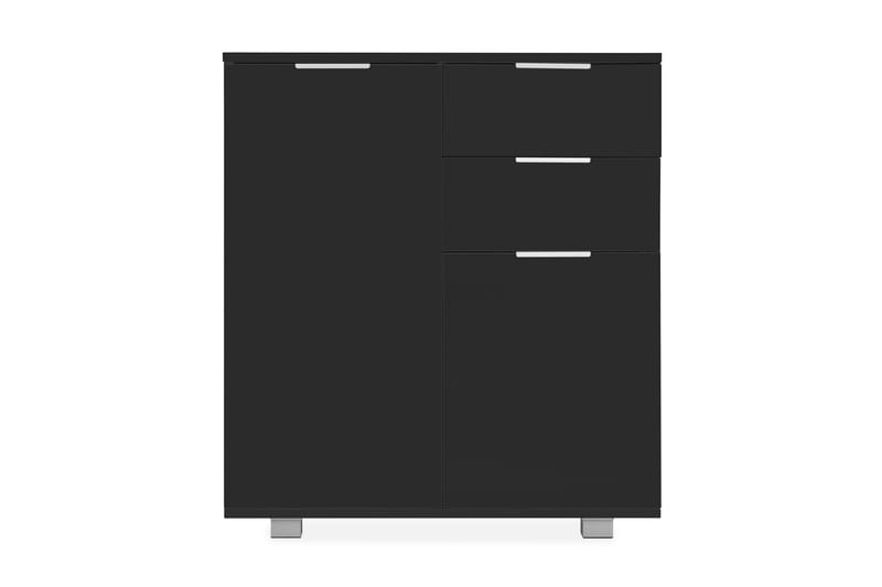 Skänk högglans svart 71x35x76 cm spånskiva - Svart - Skänkar & sideboards