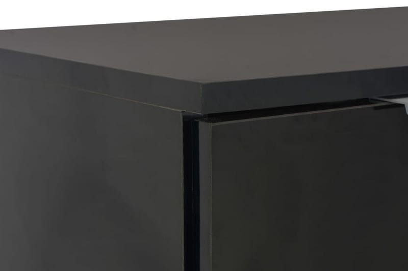 Skänk högglans svart 71x35x76 cm spånskiva - Svart - Skänkar & sideboards
