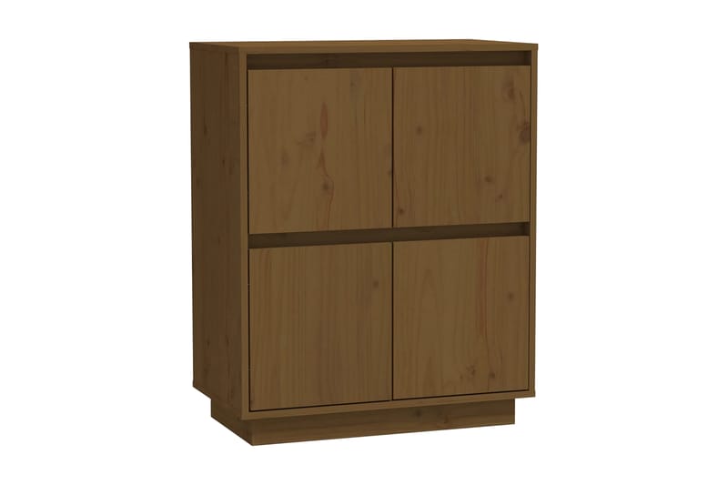 Skänk honungsbrun 60x34x75 cm massiv furu - Brun - Förvaring - Förvaringsmöbler - Skänkar & sideboards