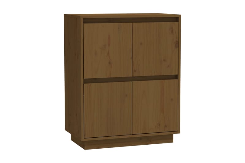 Skänk honungsbrun 60x34x75 cm massiv furu - Brun - Skänkar & sideboards