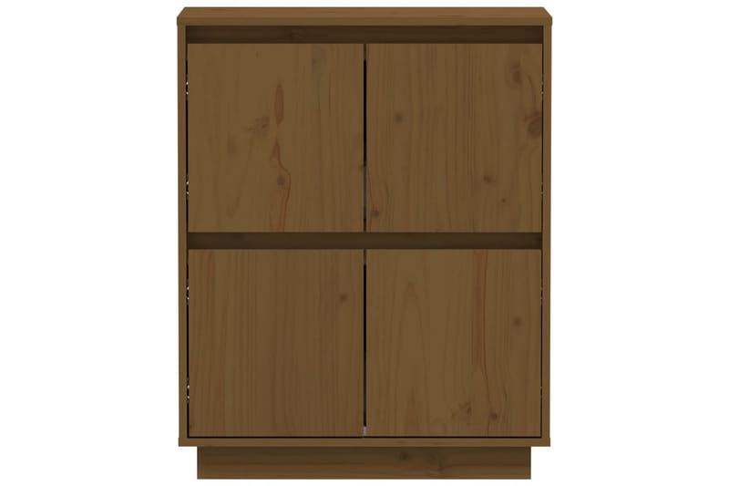 Skänk honungsbrun 60x34x75 cm massiv furu - Brun - Skänkar & sideboards