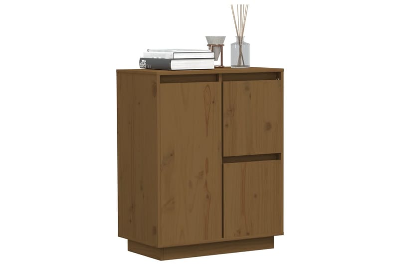 Skänk honungsbrun 60x34x75 cm massiv furu - Brun - Förvaring - Förvaringsmöbler - Skänkar & sideboards