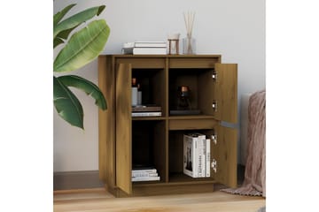 Skänk honungsbrun 60x34x75 cm massiv furu - Brun - Förvaring - Förvaringsmöbler - Skänkar & sideboards