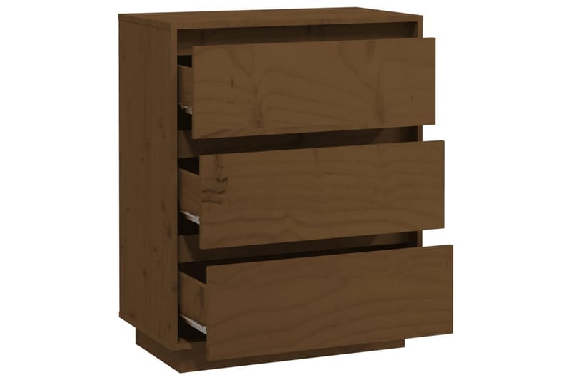 Skänk honungsbrun 60x34x75 cm massiv furu - Brun - Förvaring - Förvaringsmöbler - Skänkar & sideboards