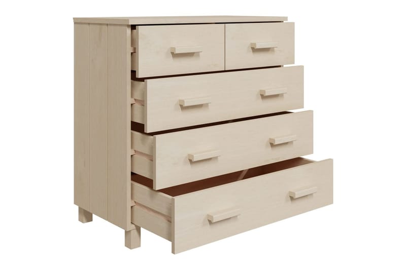 Skänk honungsbrun 79x40x80 cm massiv furu - Honung - Förvaring - Förvaringsmöbler - Skänkar & sideboards