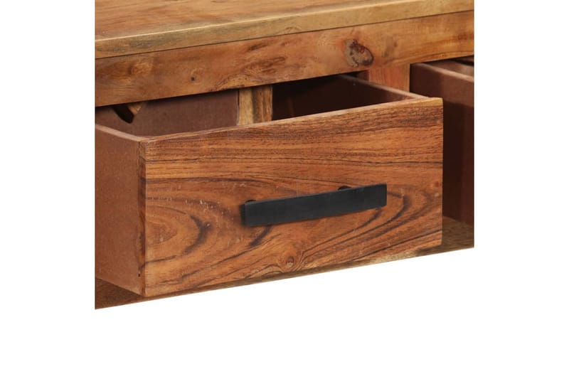 Skänk med 3 lådor 110x30x80 cm massivt akaciaträ - Brun - Skänkar & sideboards