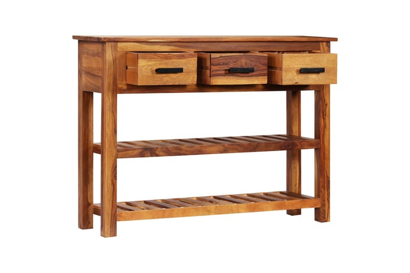 Skänk med 3 lådor 110x30x80 cm massivt akaciaträ - Brun - Förvaring - Förvaringsmöbler - Skänkar & sideboards