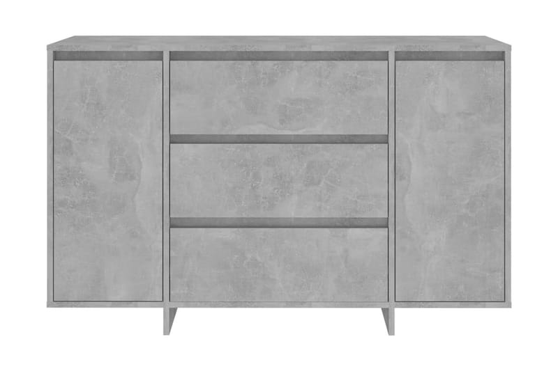 Skänk med 3 lådor betonggrå 120x41x75 cm spånskiva - Betonggrå - Förvaring - Förvaringsmöbler - Skänkar & sideboards