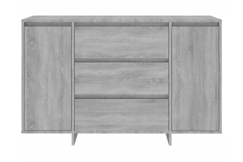Skänk med 3 lådor grå sonoma 120x41x75 cm spånskiva - Grå - Förvaring - Förvaringsmöbler - Skänkar & sideboards
