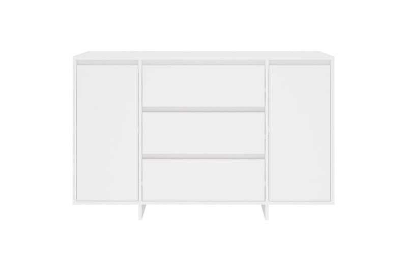 Skänk med 3 lådor vit 120x41x75 cm spånskiva - Vit - Förvaring - Förvaringsmöbler - Skänkar & sideboards
