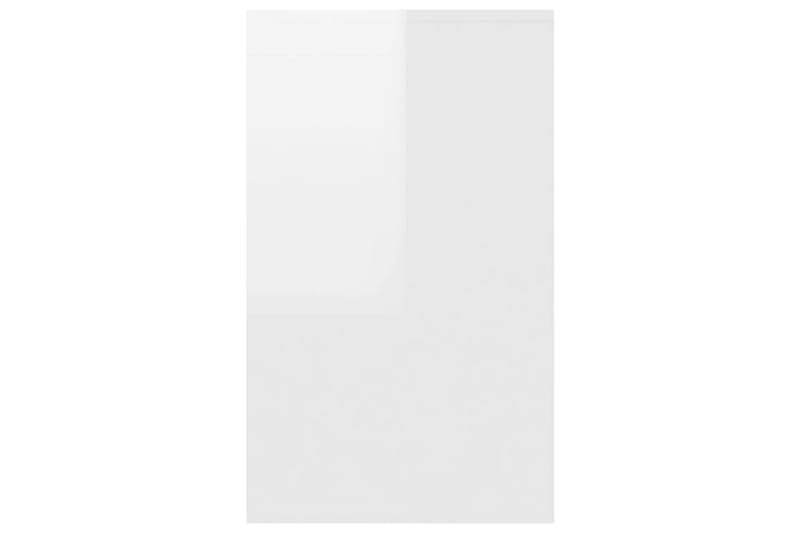 Skänk med 3 lådor vit högglans 120x41x75 cm spånskiva - Vit högglans - Förvaring - Förvaringsmöbler - Skänkar & sideboards