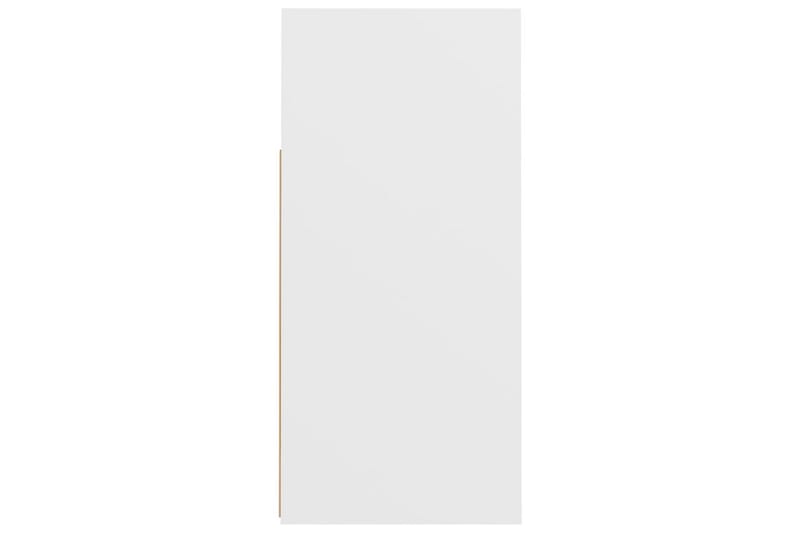 Skänk med LED-belysning vit 80x35x75 cm - Vit - Skänkar & sideboards