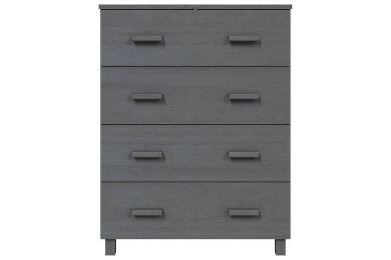 Skänk mörkgrå 79x40x103,5 cm massiv furu - Mörkgrå - Skänkar & sideboards