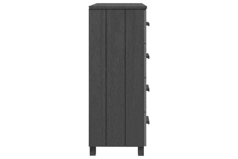Skänk mörkgrå 79x40x103,5 cm massiv furu - Mörkgrå - Förvaring - Förvaringsmöbler - Skänkar & sideboards