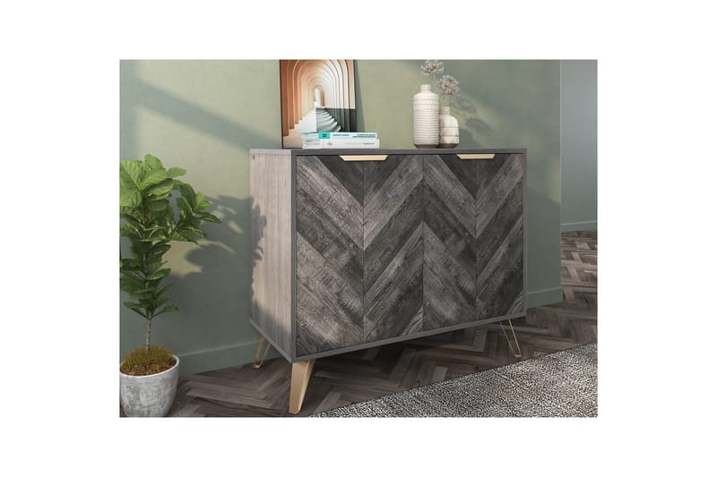 Skänk Mörkt trä 90x40x75 cm - 90x40x75 cm - Förvaring - Förvaringsmöbler - Skänkar & sideboards